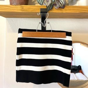 Forever 21 Knit Striped Strapless Top